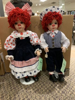 Rare Limited Edition Doll Set Seymour Mann Porcelain Dolls American Sweethearts