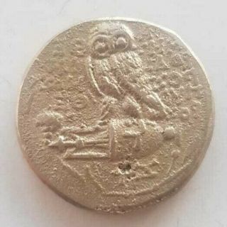 Attica Athens Owl Tetradrachm Circa 165 - 42 Bc Ancient Greek Silver Coin 16g