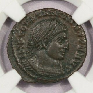 307 - 337 Ad Roman Empire Constantine I Bi Nummus Ticinum Ngc Ch Xf B - 10
