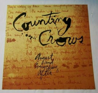 Counting Crows 1993 Double Sided Promo Poster Flat