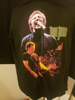 Tom Jones Concert T - Shirt Mens Size Large 1999 Black Short Sleeve