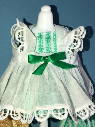 Vintage Vogue Ginny Doll Strung Tiny Miss Dress with a 1953 skinny tag. 2
