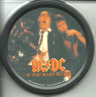 Ac/dc If You Want Blood 2003 Round Stash Tin No Longer Made Import Official