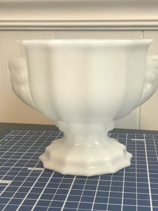 Vintage E.  O.  Brody Co.  Milk Glass Footed Bowl/vase J - 2537 Cleveland Oh Usa