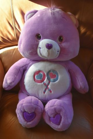 26 " Plush " Share Bear " Care Bear With Tag Dated 2003 Teddy Bear Pillow