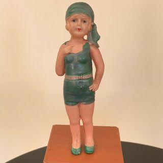 Vintage 1930s Celluloid Bathing Beauty Doll Made In Japan