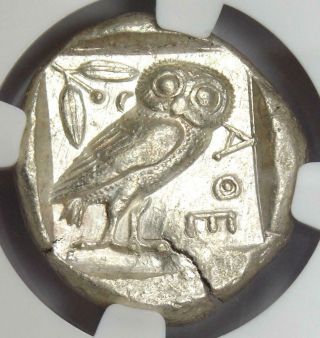 Athens Athena Owl Tetradrachm Coin (465 - 455 Bc) - Ngc Xf,  Test Cut - Early Issue