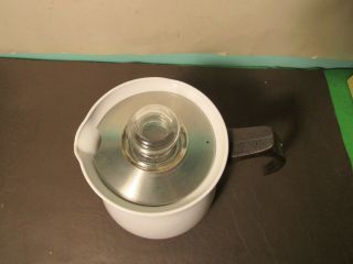 Vintage Corning Ware P - 166.  6 Cup Percolator Coffee Pot Parts 2