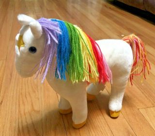 Vintage 1983 Hallmark Rainbow Brite Starlite 10 " Pony Horse Plush Bright