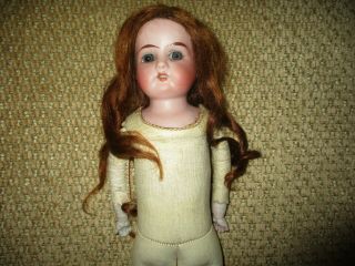 14 1/2 " Antique German Bisque Head Doll Incised " Lilly "