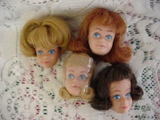 Midge Doll 4 Heads Only Barbie Friend Brunette,  Blonde,  Titan,  American Girl