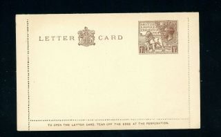 1924 Wembley Exhibition Letter Card Postal Stationery (f364)