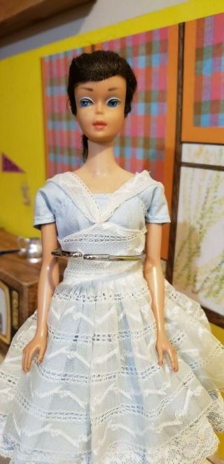 1960s Vintage Swirl Ponytail Barbie Doll - In Vintage Outfit -