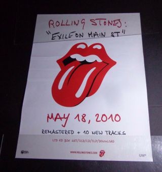 Rolling Stones Exile On Main St.  - Poster Promotional - 18x 24 " - 5/18/2010 Dfgh