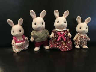 Sylvanian Families Champagne Hopkins Rabbit Family