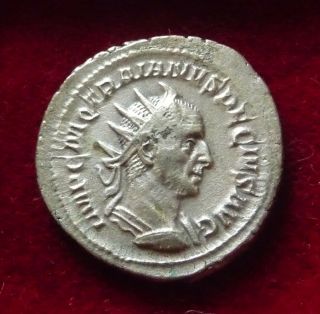 Trajan Decius 249 - 251.  Rome,  Ar Antoninianus Abundantia