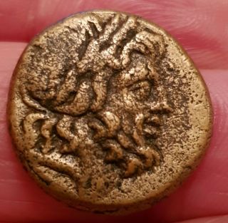 Ancient Greece Amissos Zeus & Eagle Bronze 19 Mm,  8.  8 Gms Anc30 Good Detail