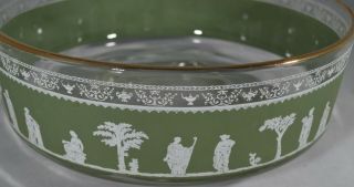 Vintage Wedgewood Green Jasperware Jeanette 9 Inch Serving Bowl
