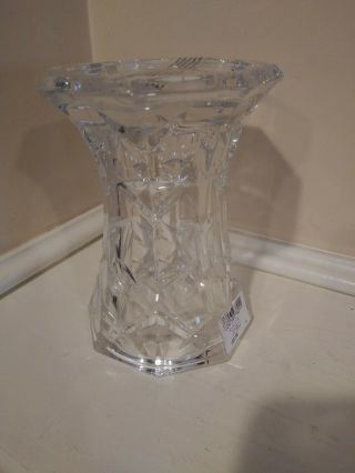 Marquis By Waterford Lead Crystal Ceylon 5 3/8” Pillar Candle Holder/vase 105188