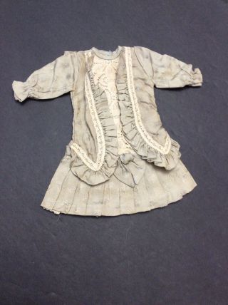 Vintage Doll Dress Baby Bisque French German Composition Victorian Lace Small