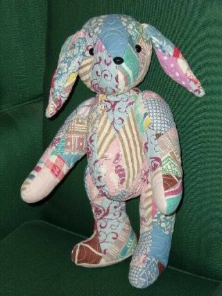 Vintage Quilt Artist Bunny Rabbit By The Glass Dragon