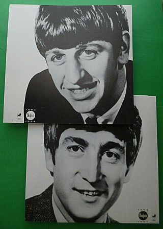 2 - Double - Sided 11,  5  X12  Posters  The Beatles  1964 - 1994 By Capitol Records