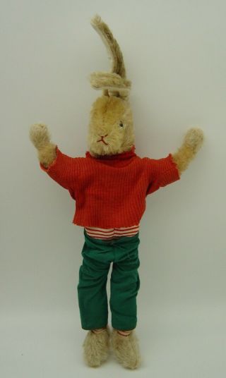 cute vintage Schuco bigo - bello Hegi Mohair Rabbit Bunny 3