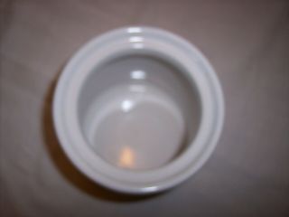 Vtg Corelle Callaway Ivy Coffee Canister W/Lid Jay Imports White/Green 6 1/2” 3