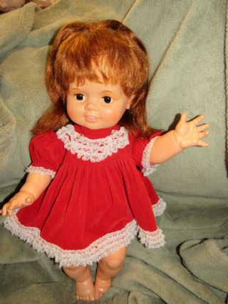 Vintage Baby Crissy Doll 1972 - 73 Ideal Toy Corp 23 " Red Growing Hair