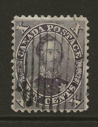 1859 Colony Of Canada Sg36 10c Brown Prince Albert Good To Fine Cat £80