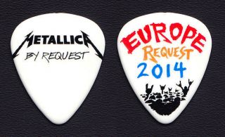 Metallica By Request Europe James Hetfield Guitar Pick 2014 Tour