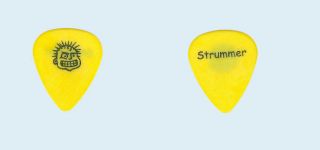 Mxpx Tom Wisniewski Black On Yellow Tour Guitar Pick Joe Strummer The Clash