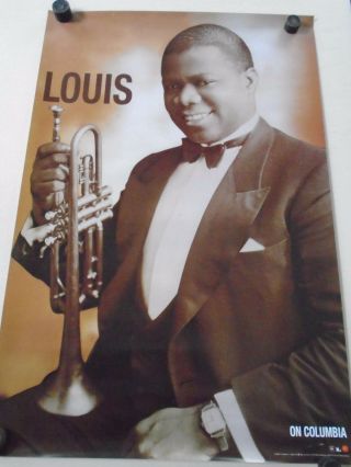 Louis Armstrong / Promo Poster / Savoy Jazz / Exc.  Cond.  / 24 X 36 "