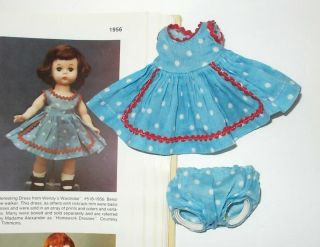Madame Alexander - Kins Doll " Interesting Dress From Wendy 