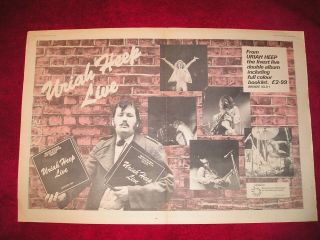 Uriah Heep - 1973 Uk Full Double - Page Promo 
