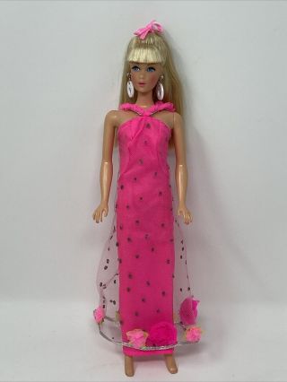 Vintage Barbie Clothes Mod Era Doll Outfit 1844 Extravaganza Evening Gown