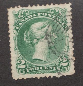 Canadian 1868 Victorian 2 Cent Postage Stamp 24 Vf Superfeas