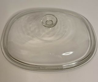 Pyrex F14c Replacement Glass Lid For Corning 4 Qt Oval Casserole Dish Has 1 Chip