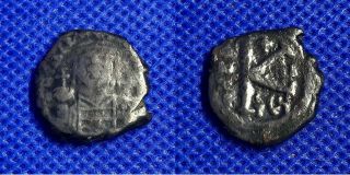 085 Byzantine Empire - Maurice Tiberius 582 - 602 A.  D.  - 5.  60g - Ae 19mm