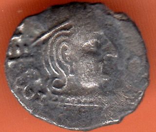 India 2000 Years Old Extremely Rare Silver Western Kshatrapas Coin 444