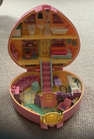 Vintage Bluebird Lucy Locket Polly Pocket Carry N Play Dreamhouse Pink 1992