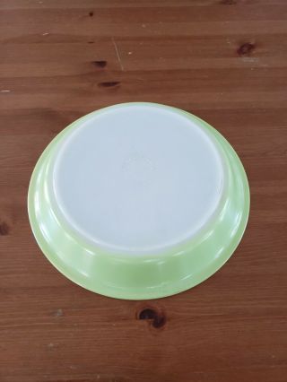 Pyrex Lime Green 8 1/2 " Wide Pie Plate 209 Usa – Vintage