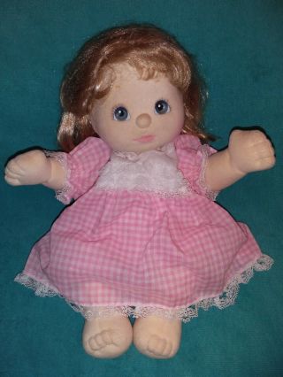 Vintage 1985 My Child Baby Doll By Mattel,  Blond Hair Blue Eyes