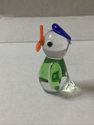 Murano Glass,  Italian Glass:Glass Donald Duck Figure,  Donald Duck Ornament 3
