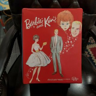 Barbie And Ken Doll 1964 Red Carry Case