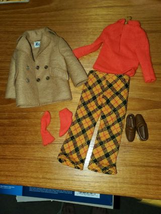Vintage Mattel Ken Doll Play It Cool 1433 Full Outfit From 1970 Check Photos