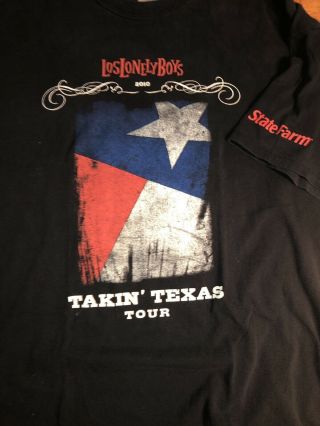 Los Lonely Boys 2010 Takin’ Texas Tour Blue Xl T - Shirt