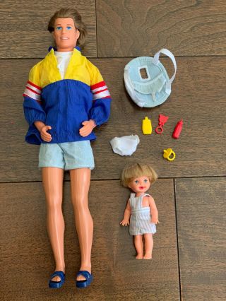 Barbie Doll Big Brother Ken And Baby Brother Tommy 1996 Vintage Collectable