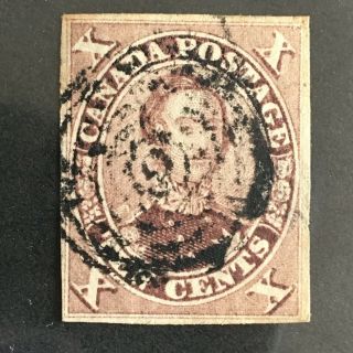 Canada 1859 Cat.  No.  17 B Postage Stamp / Cat.  Value 140.  00