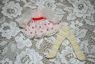 Reserved Listing Vintage Strawberry Shortcake Doll Berrykin Ss Dress & Tights